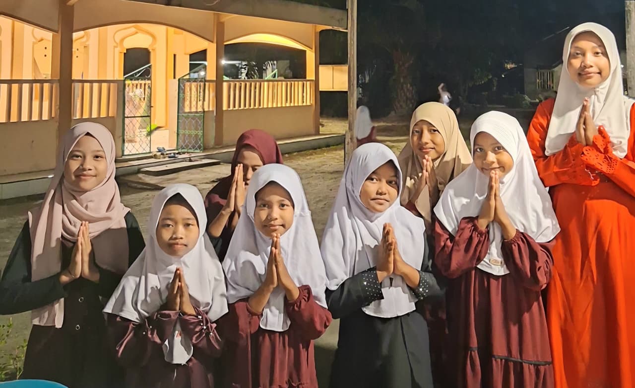 Keceriaan Santri